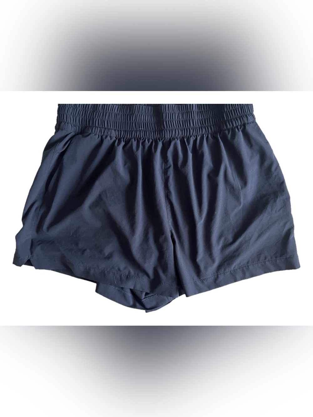 Athleta Navy High Rise Weekender Run Short - Picture 2 of 3